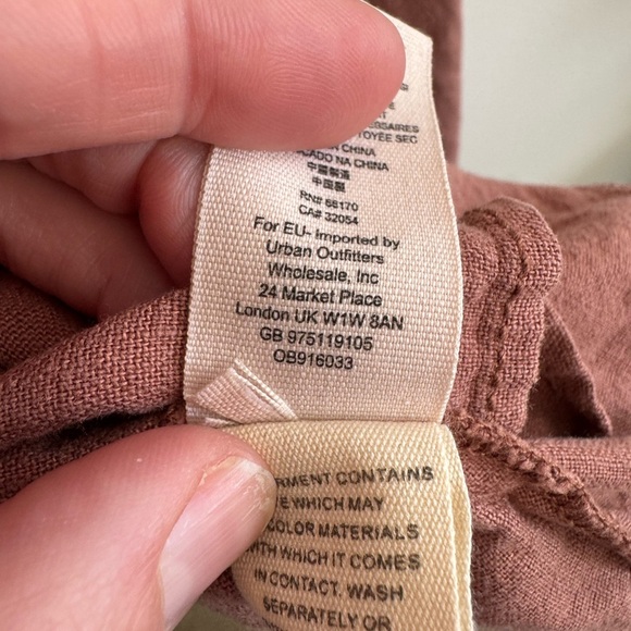 Free People linen blend Joani lightweight boho Jacket size large - Picture 11 of 11